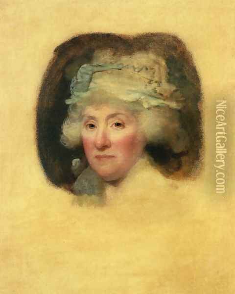 Mrs. Robert Morris Oil Painting - Gilbert Stuart