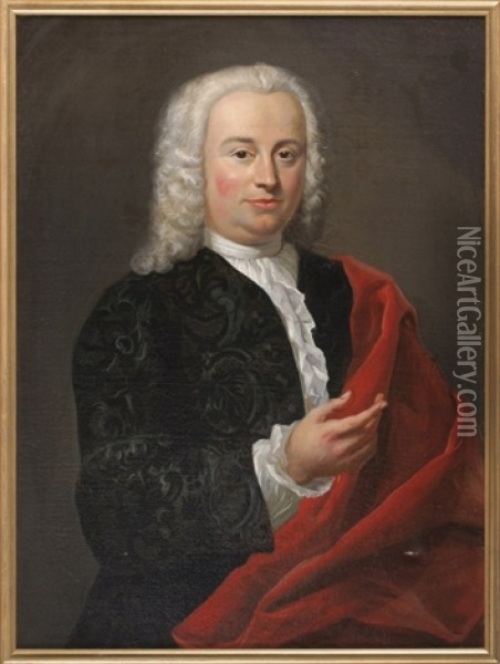 Portrait Des Dirk De Ridder Oil Painting - Herman Frederik van Hengel