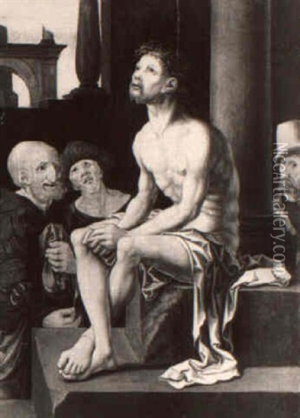 Ecce Homo Oil Painting - Jan Gossaert