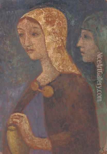 Mary Madeleine et Saint-Jean Oil Painting - Paul Serusier