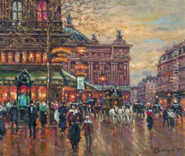 Vue Sur L'opera Oil Painting - Emile Boyer