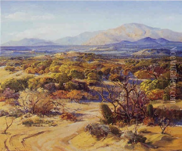 The Coachella Valley Oil Painting - Fred Grayson Sayre