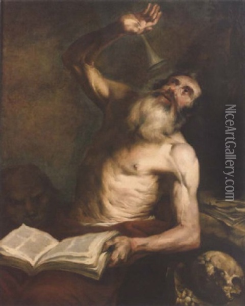 Saint Jerome Oil Painting - Johann Carl Loth