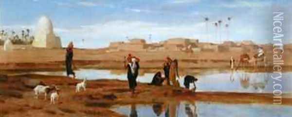 On the Banks of the Nile Oil Painting - Frederick Goodall