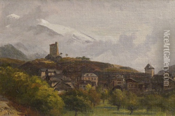 Sierre, Switzerland Oil Painting - Charles Jones Way