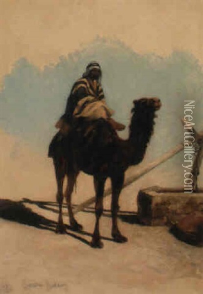 A Syrian Bedouin Oil Painting - Richard Beavis