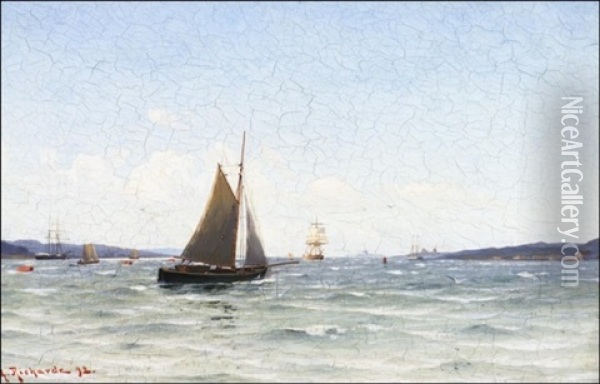 Merimaalaus Oil Painting - Ludvig Otto Richarde