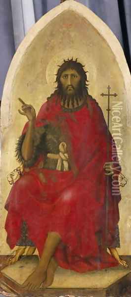 John the Baptist, c.1335 Oil Painting - di Martino Simone