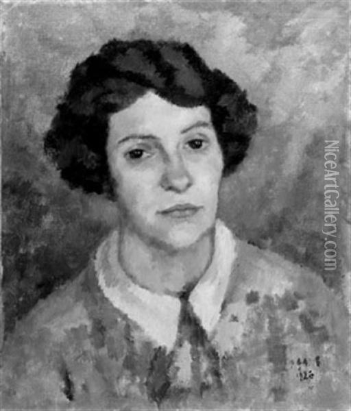 Portrat Einer Jungen Frau Oil Painting - Paula Gans