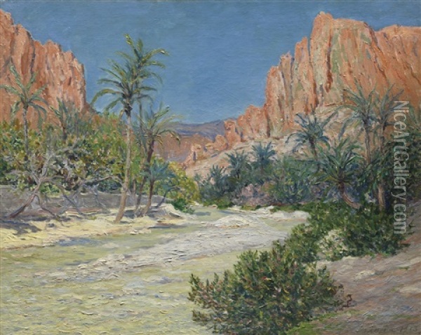 Le Matin, Oued D'el-kantara Oil Painting - Maxime Maufra