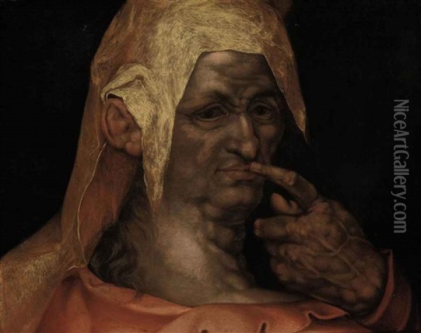 Harpocrates Oil Painting - Hendrik Goltzius