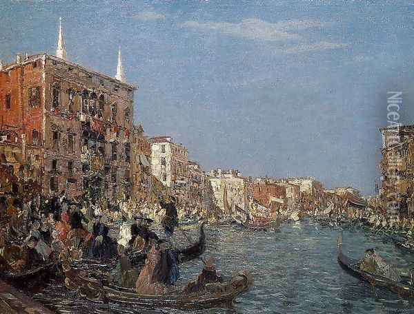 The Great Fete on the Grand Canal Oil Painting - Emma Ciardi