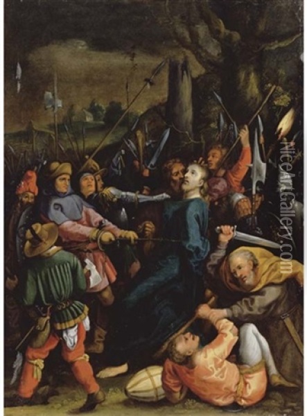 The Taking Of Christ Oil Painting - Albrecht Duerer