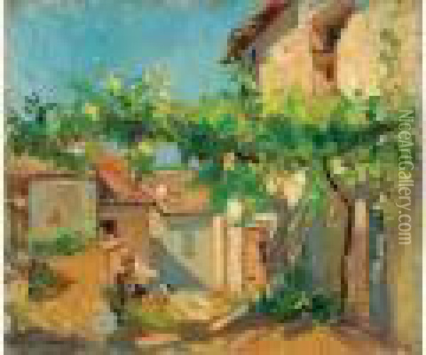 La Treille Oil Painting - Georges Lapchine