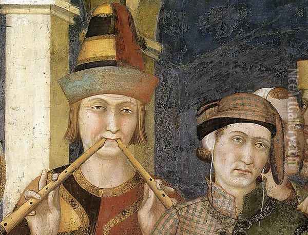 St. Martin is Knighted (detail-4) 1312-17 Oil Painting - Louis de Silvestre