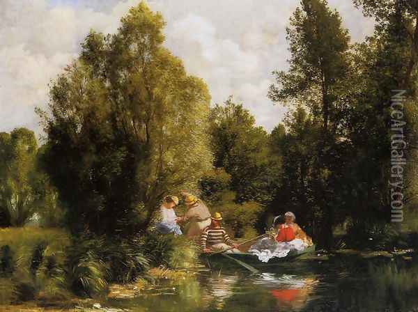 La Mare Aux Fees Oil Painting - Pierre Auguste Renoir