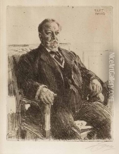 President William H. Taft Oil Painting - Anders Zorn