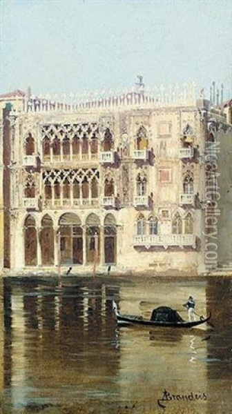 The Casa D'oro, Venice Oil Painting - Antonietta Brandeis