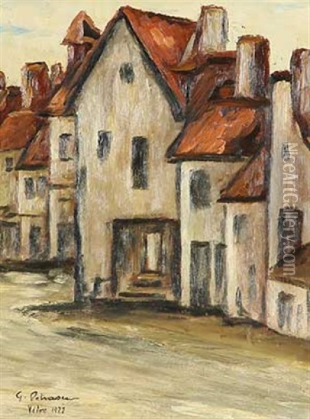 Strasenansicht Bei Vitre Oil Painting - Gheorghe Petrascu