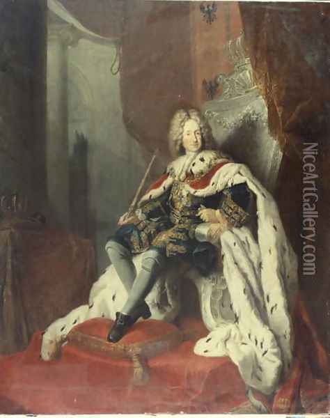 King Frederick I of Prussia Oil Painting - Antoine Pesne