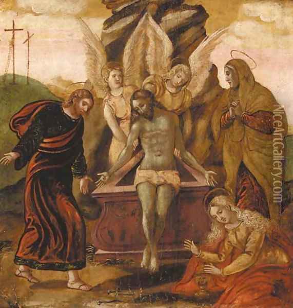 The Entombment Oil Painting - Dalmatian School