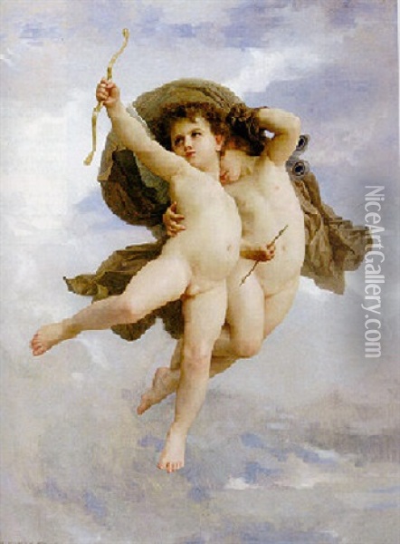 Love Conquers All Oil Painting - William-Adolphe Bouguereau