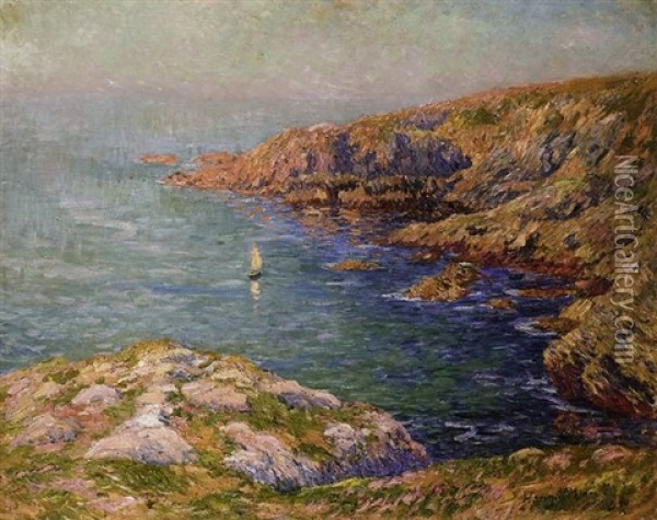 Le Calme, Cote De Bretagne Oil Painting - Henry Moret