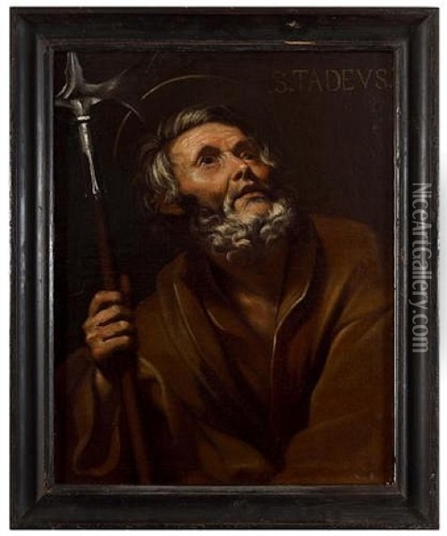 Saint Taddeus The Apostle Oil Painting - Giuseppe Vermiglio