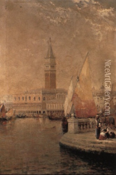 Venice Oil Painting - Arthur Joseph Meadows