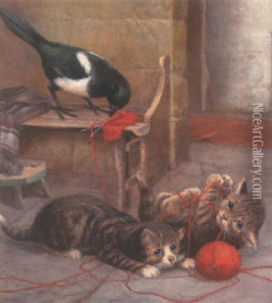 One For Sorrow, Two For Joy Oil Painting - William Henderson