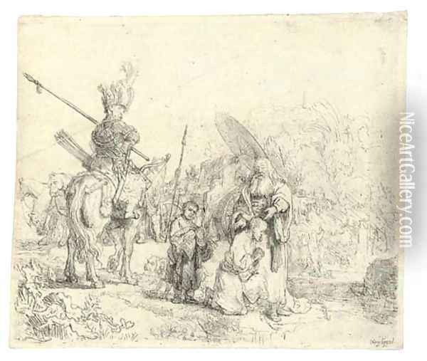 The Baptism of the Eunuch oil painting reproduction by Rembrandt Van ...