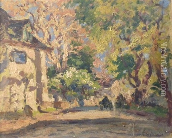 Chemin Ensoleille A Draguignan Oil Painting - Fernand Maillaud