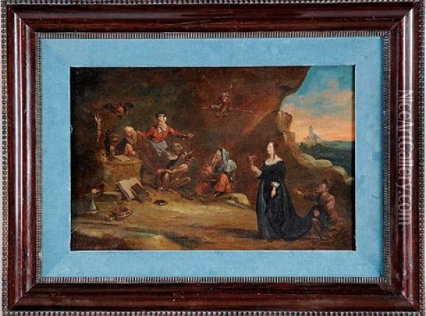 La Tentation De Saint-antoine Oil Painting - David Ryckaert III