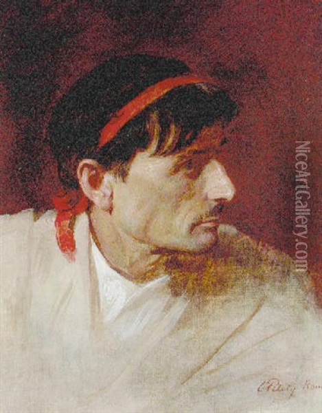 Bildnis Eines Romers Oil Painting - Karl Theodor von Piloty
