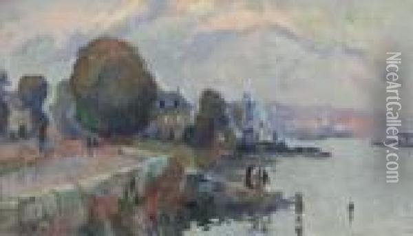 Bords De Seine A Croisset Oil Painting - Robert Antoine Pinchon