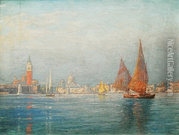 Venedig Oil Painting - Anton Wolter