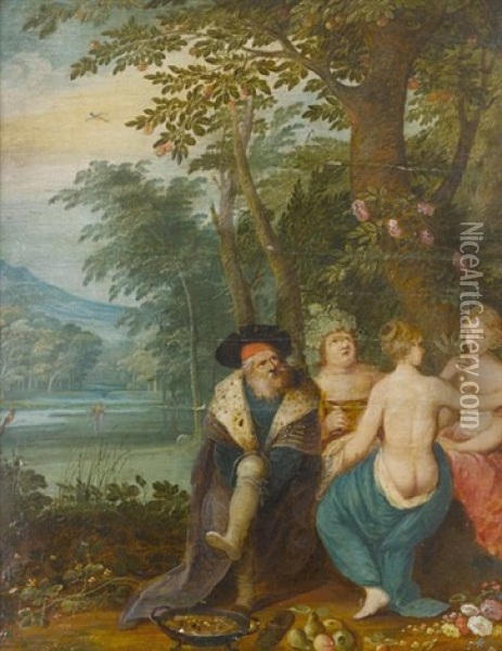 Allegory Of The Four Seasons Oil Painting - Jan Brueghel the Elder