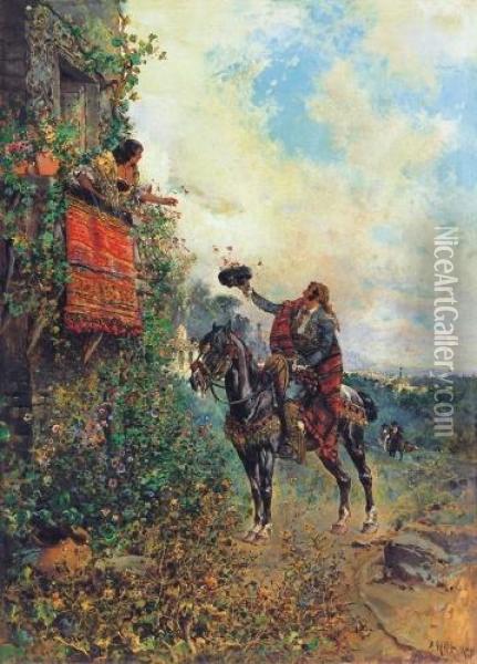 The Charmer Oil Painting - Baldomero Galofre Y Gimenez