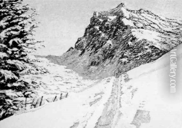 Mount Robson, Alberta Oil Painting - Francis Hans Johnston