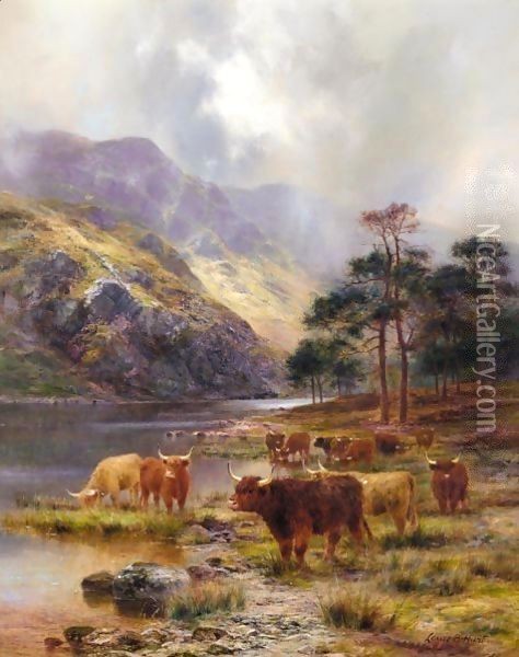 Loch Awe Oil Painting - Louis Bosworth Hurt