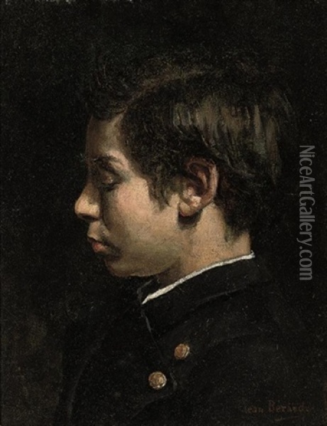 Portrait De Jeune Garcon Oil Painting - Jean Beraud