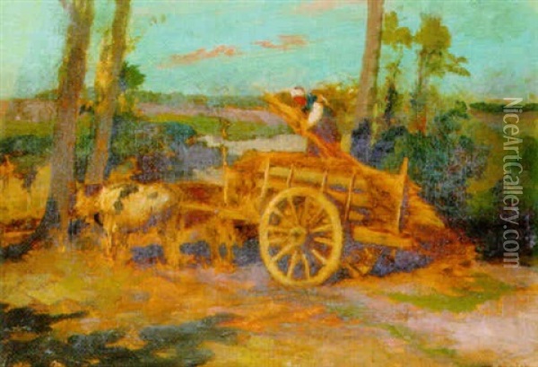 The Bullock Cart Oil Painting - Robert McGregor