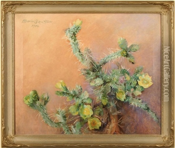 Still Life With Cactus Oil Painting - Marion Boyd Allen