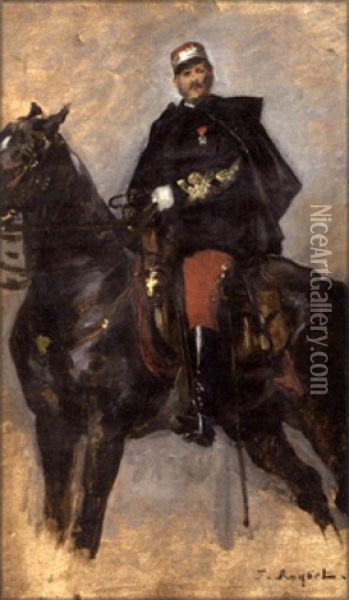 Le Cavalier Oil Painting - Ferdinand Victor Leon Roybet