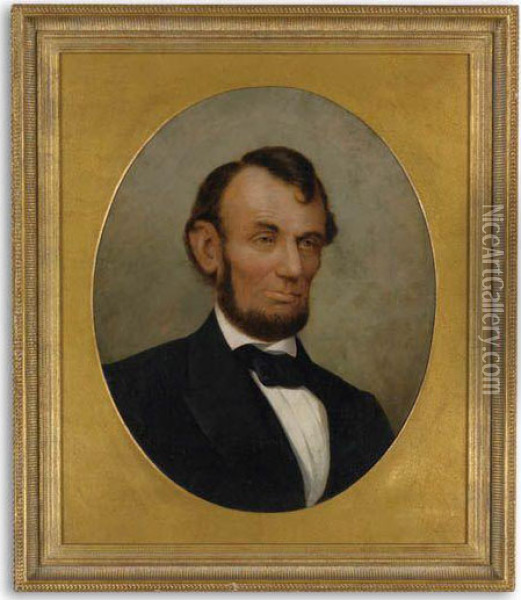 Abraham Lincoln Oil Painting - David Bustill Bowser