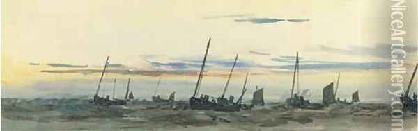 At the fishing grounds Oil Painting - William Lionel Wyllie