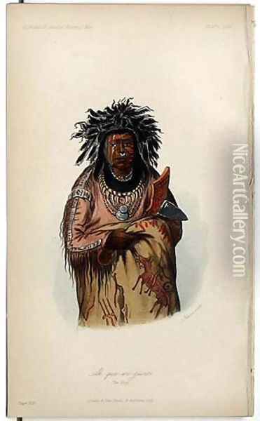 Ah-quee-we-zaints, The Boy Oil Painting - George Catlin