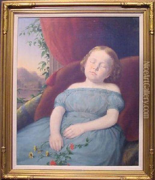 Sweet Dreams Oil Painting - Frances Ellen Loomis