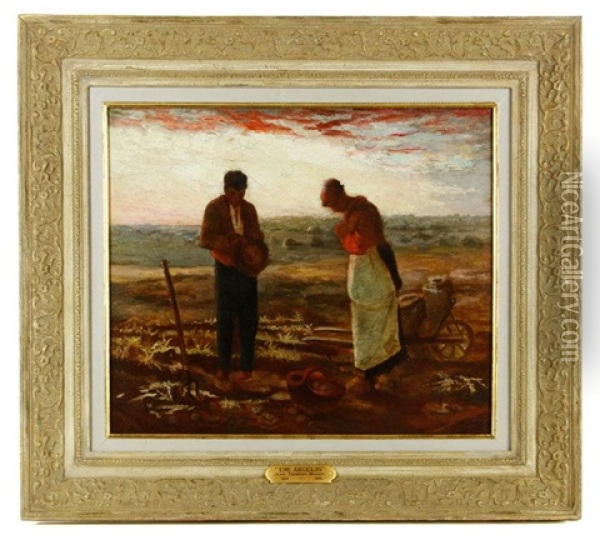 The Angelus Oil Painting - Jean-Francois Millet