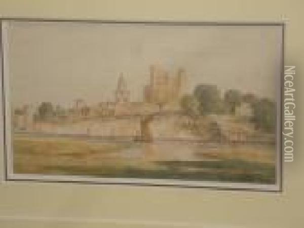 Rochester Castle Oil Painting - Samuel Read